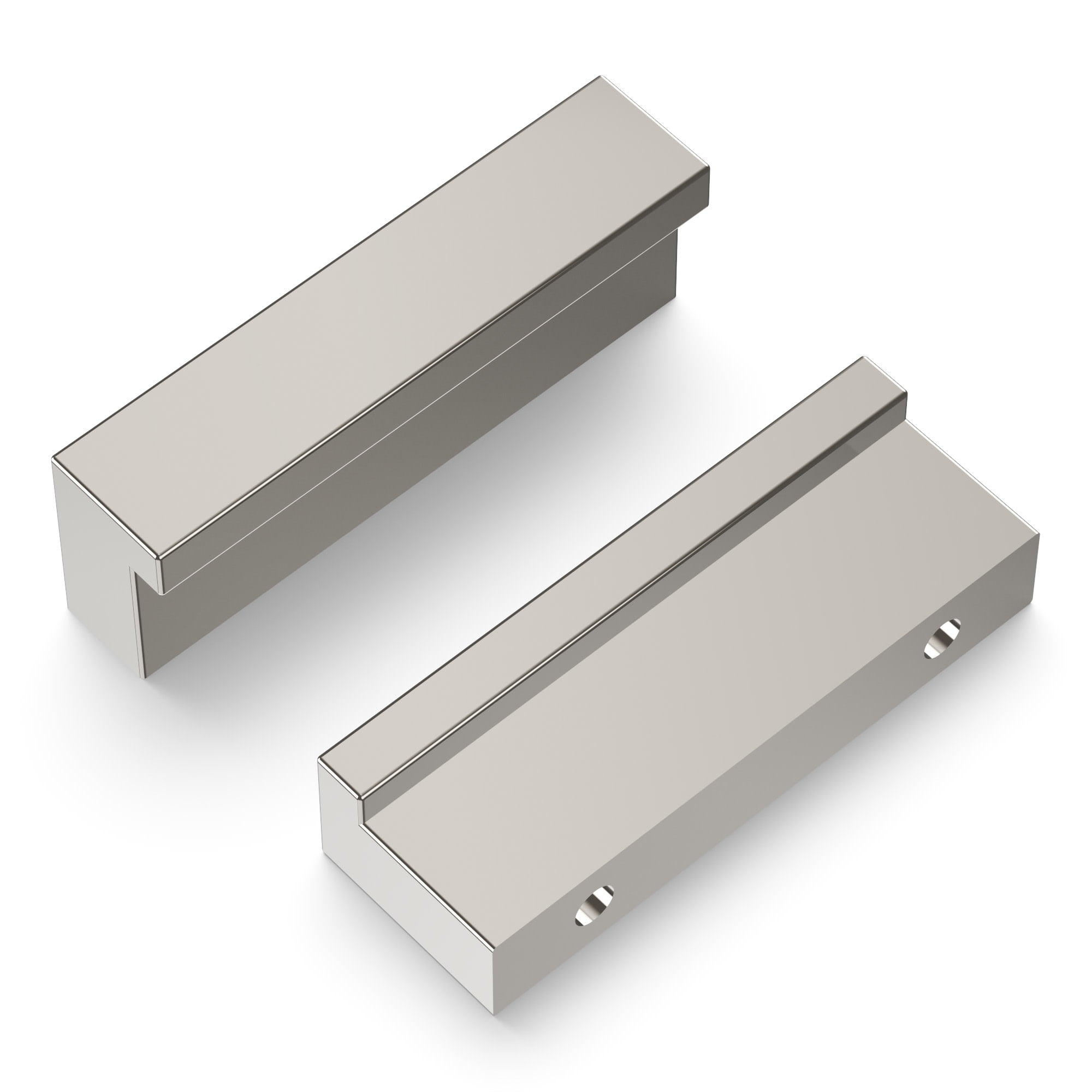 Belwith BWHH075280 GN 32 mm Centre to Centre Streamline Cabinet Pull, Glossy Nickel