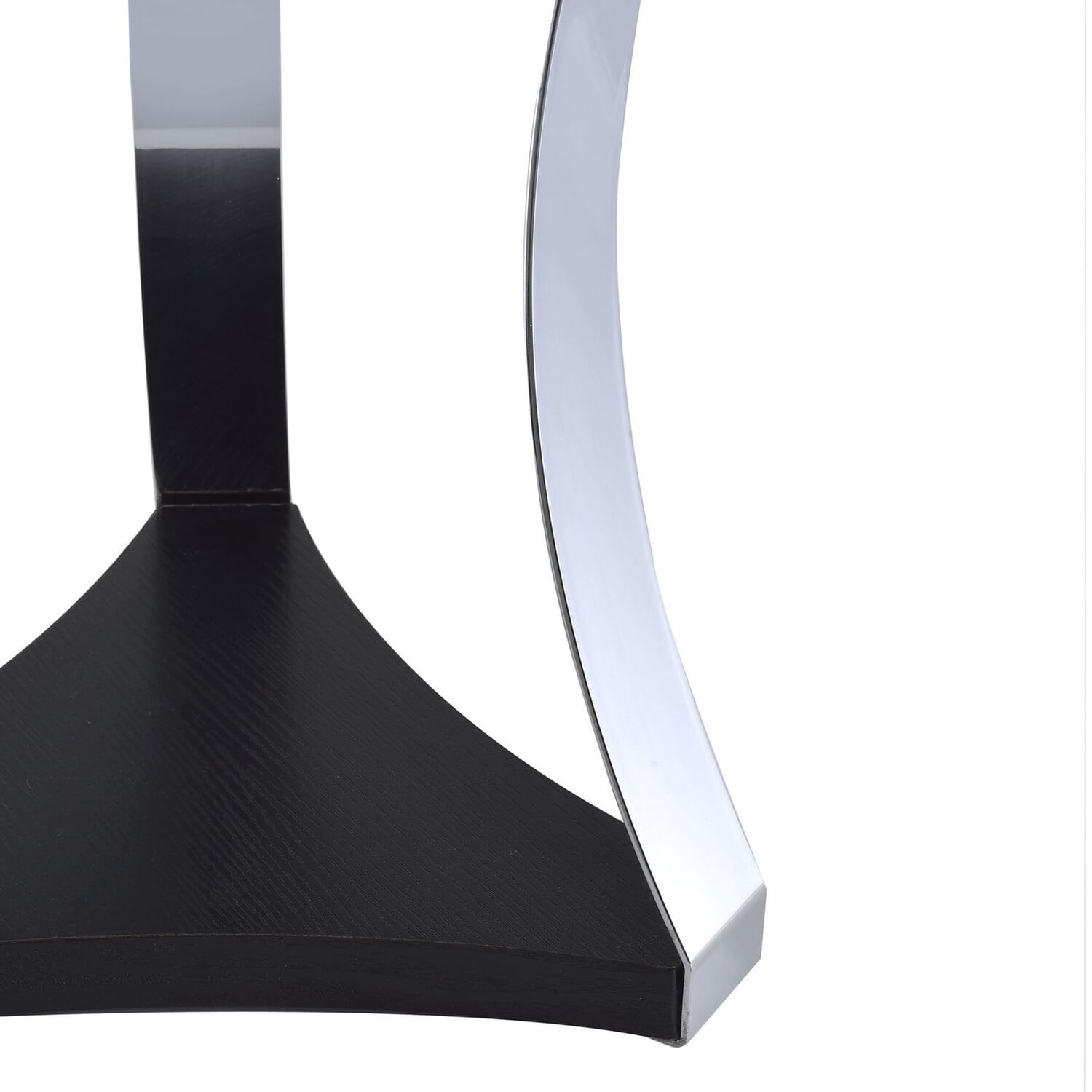 Glass Top Pedestal End Table