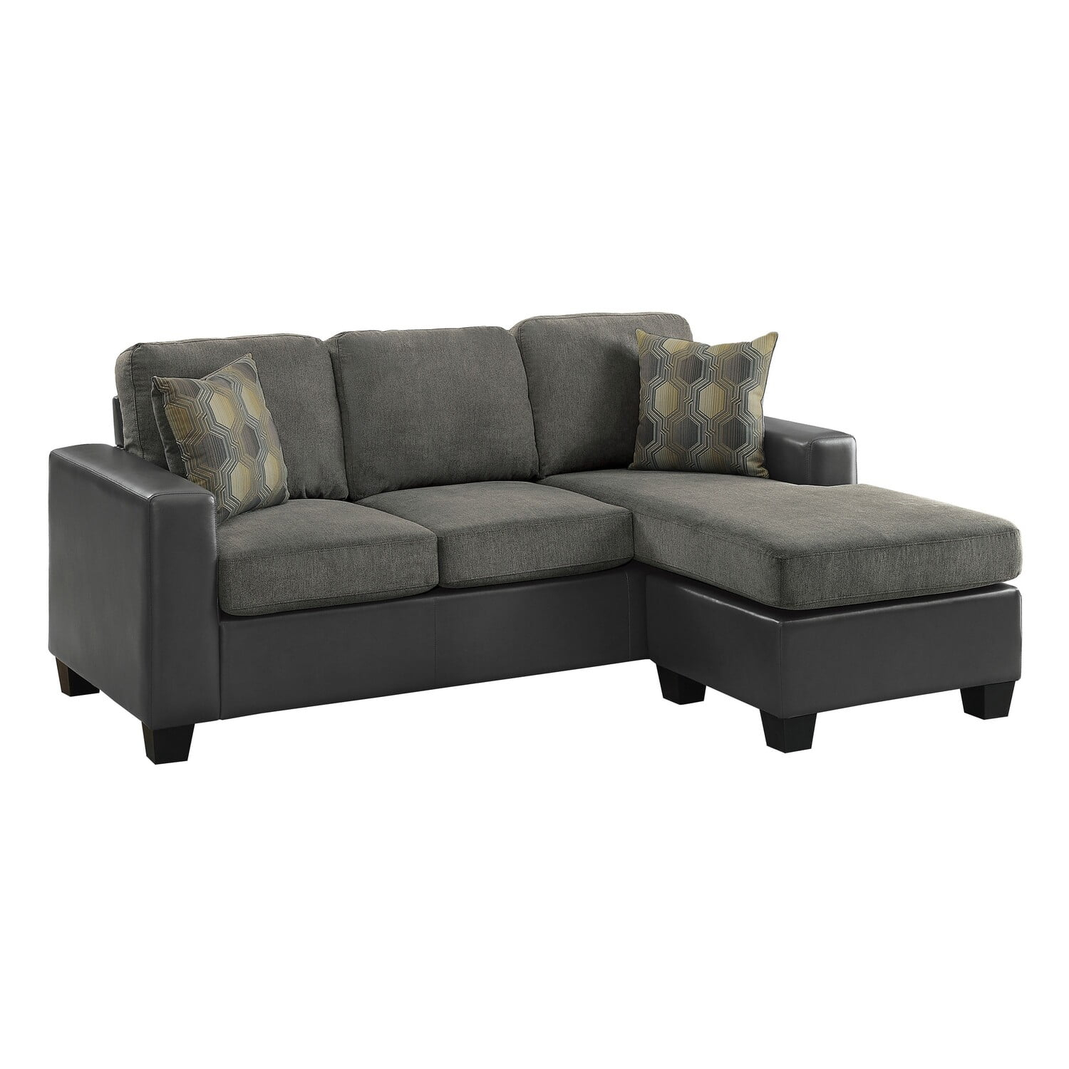 Benjara  76 in. Dean Dual Manual Recliner Loveseat, Cupholders, Brown Faux Leather