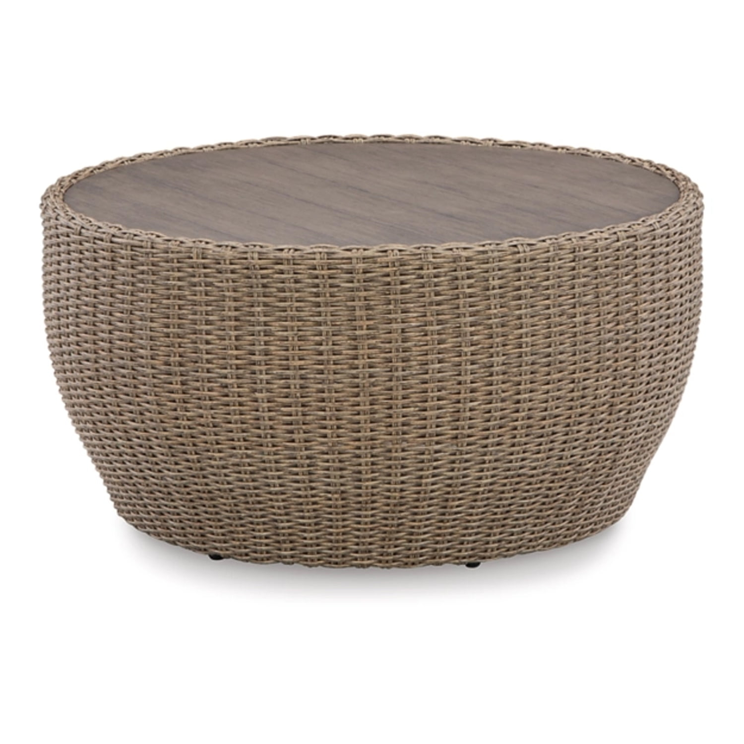 Signature Design by Ashley Casual Danson Outdoor Coffee Table  Beige
