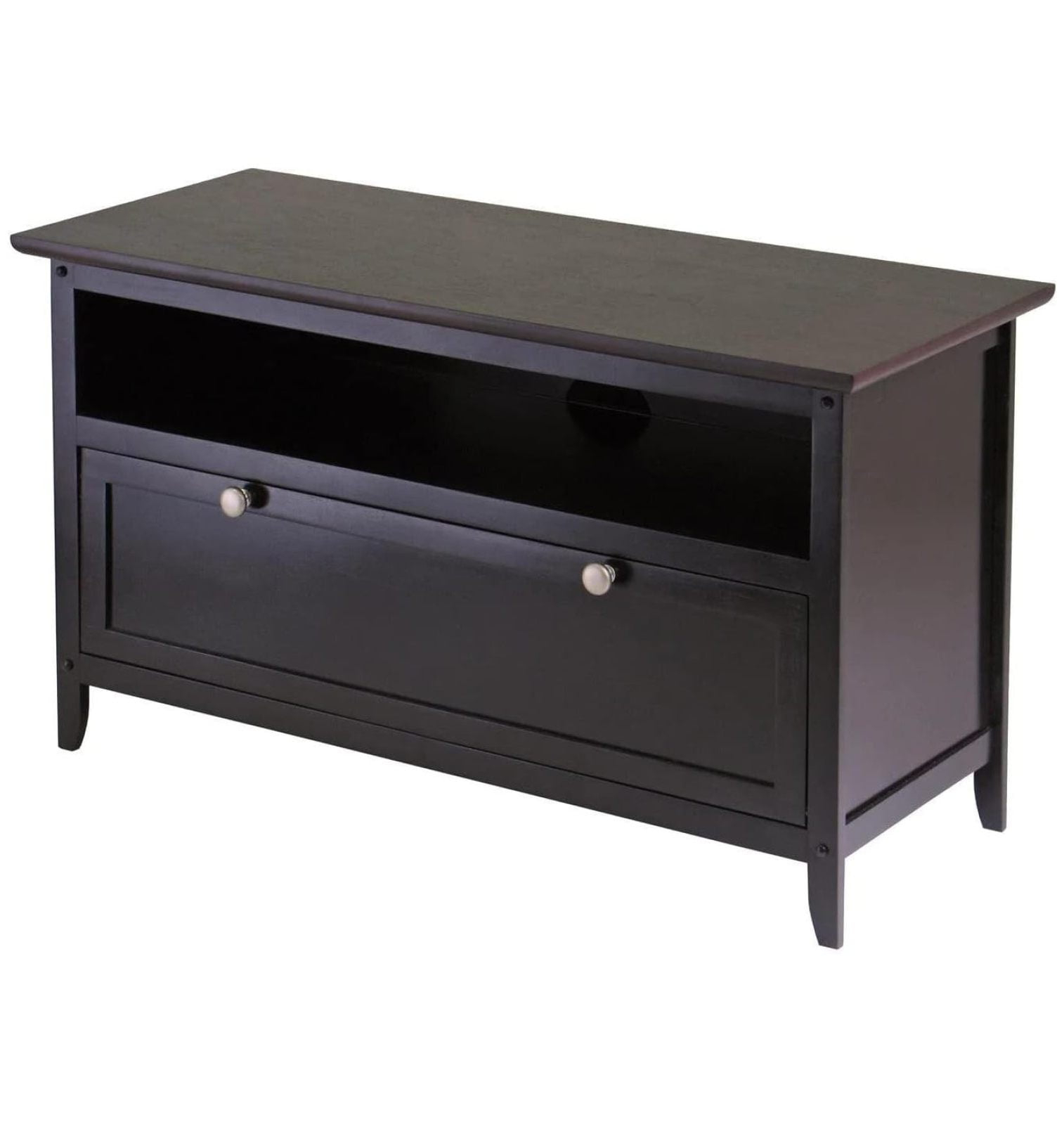 Bennium Zuri Wood TV Stand, Dark Espresso (92136)