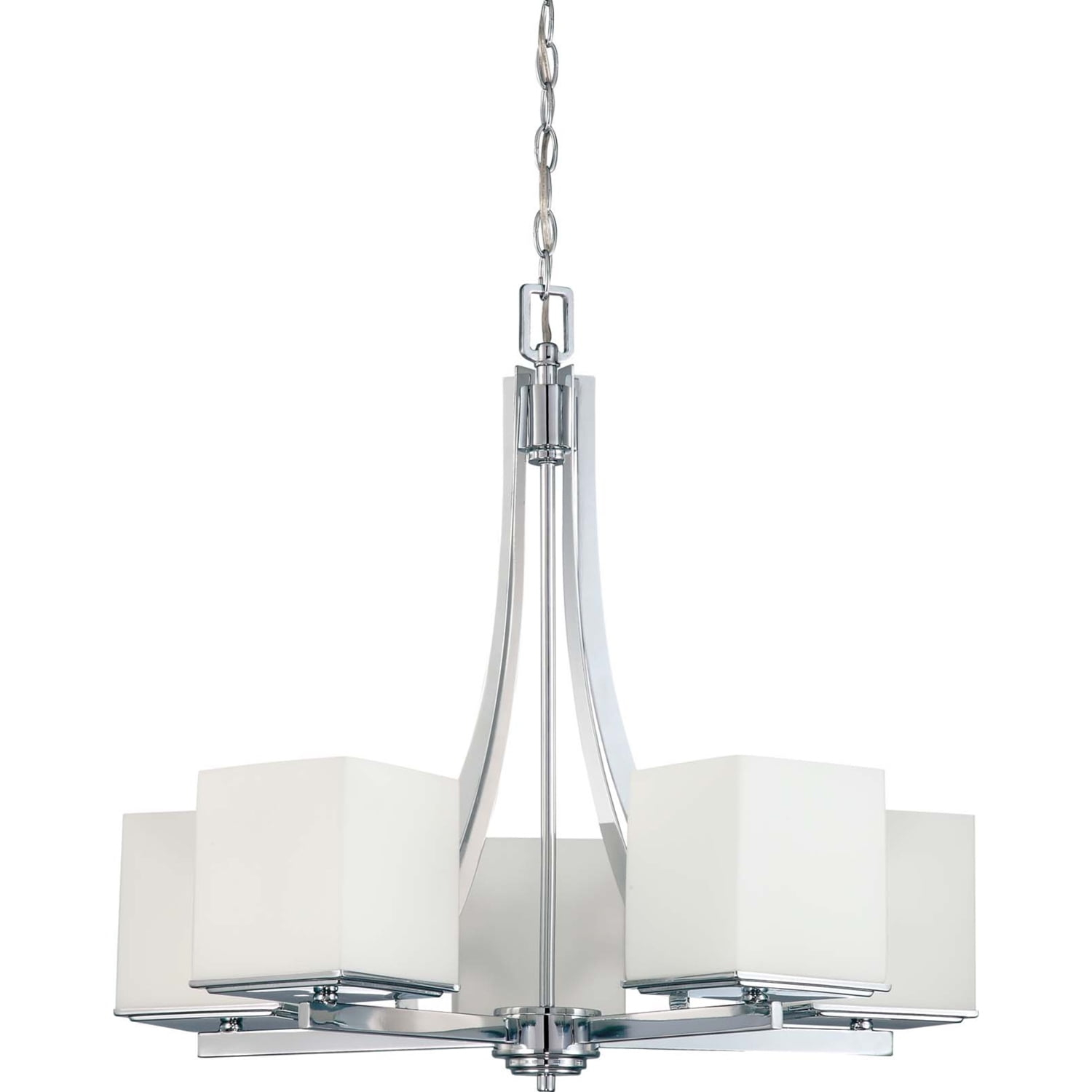 60/4086-Nuvo Lighting-Bento-Five Light Chandelier-25.75 Inches Wide by 24.75 Inches High     -Traditional Installation