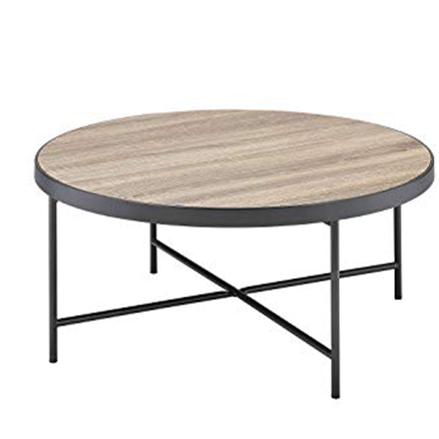 Benzara  16 x 32 x 32 in. Charming Coffee Table, Weathered Oak Brown