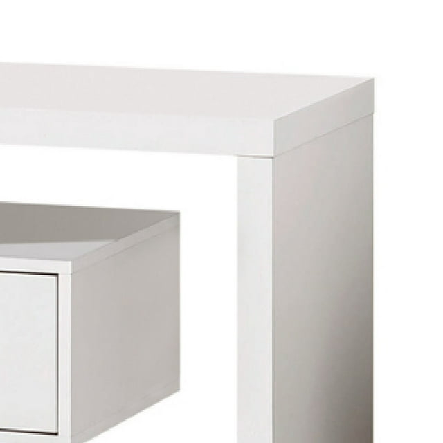 23.5 x 59 x 15.5 in. Spacious Modern Style TV Console, White