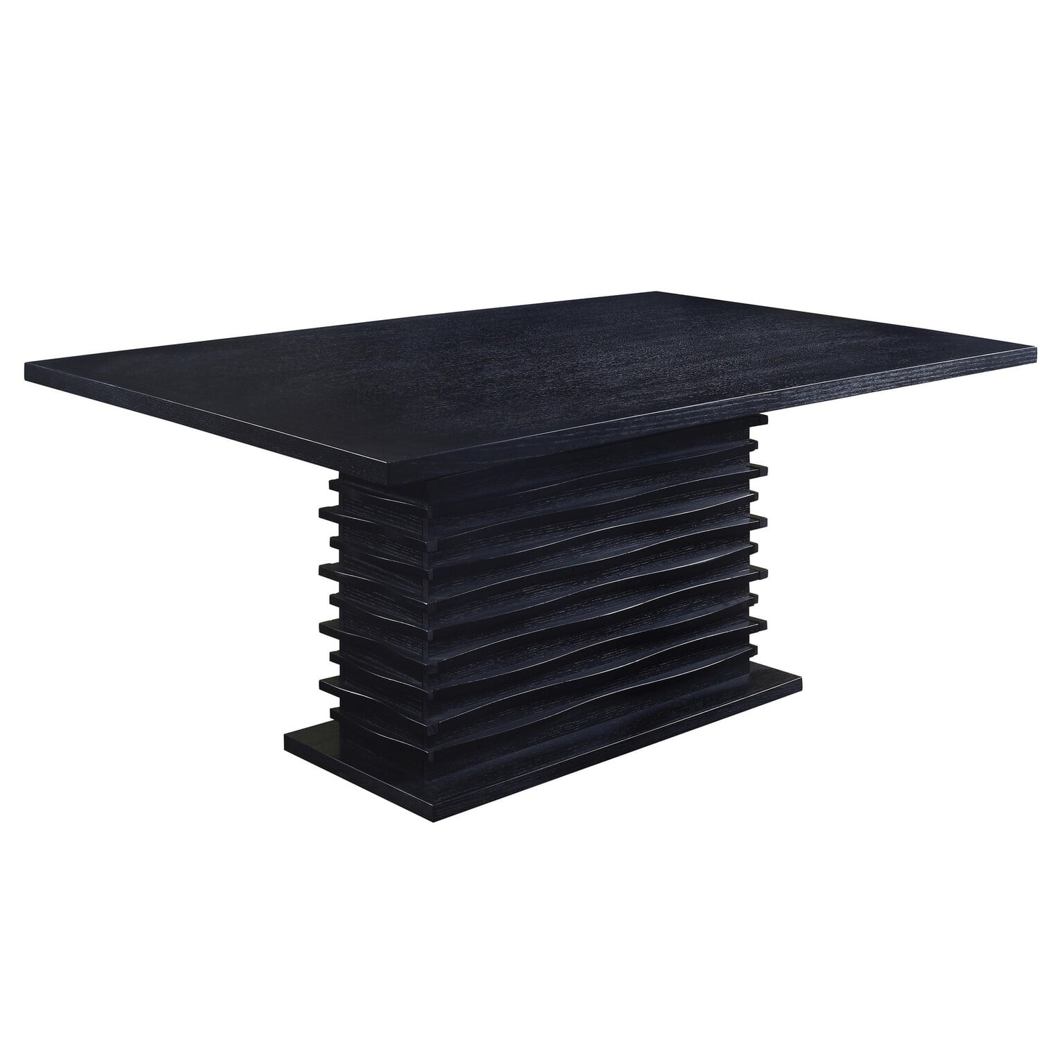 Benjara Elegantly Designed Wooden Dining Table, Black