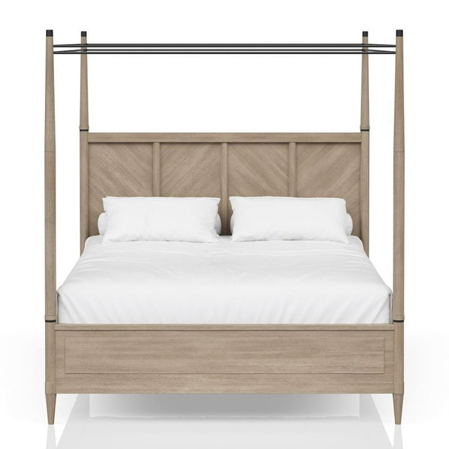 Bernards Wilmington Queen Canopy Bed