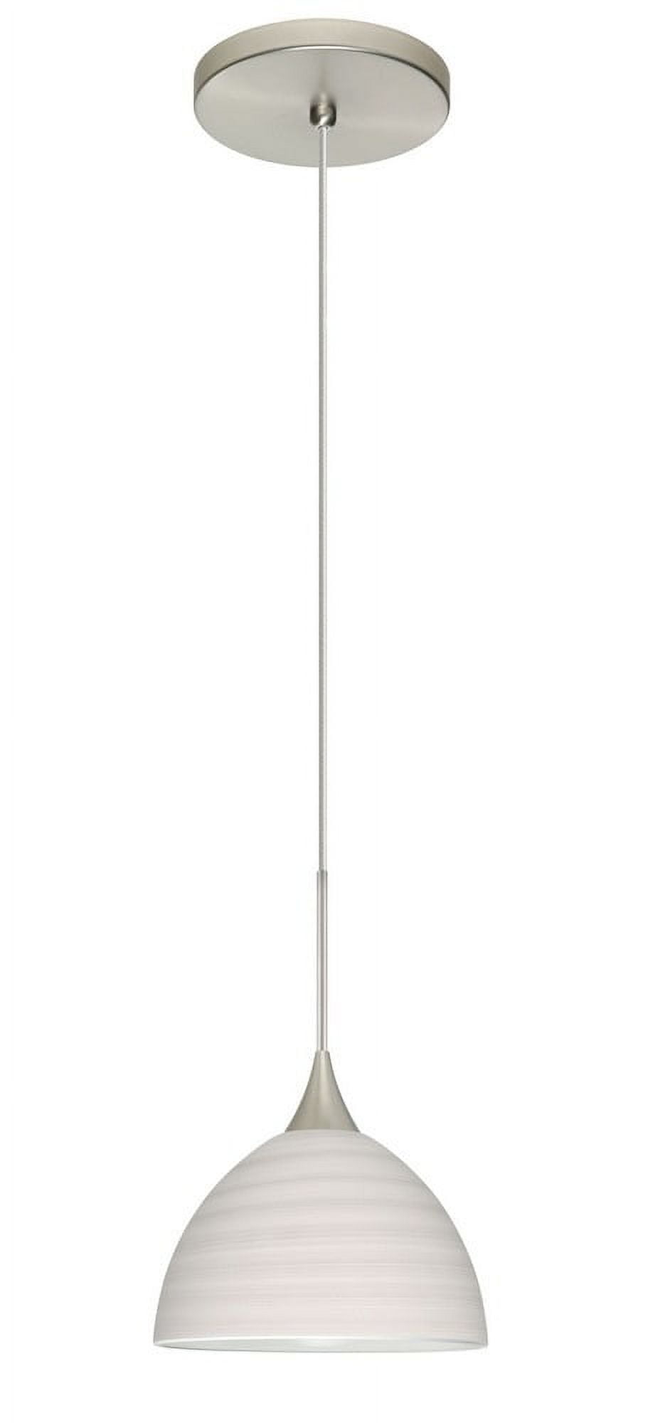 Besa Lighting - Brella-One Light Cord Pendant with Flat Canopy-6 Inches Wide by
