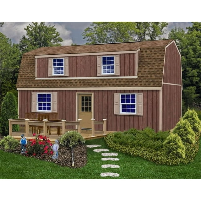 Best Barns Camp Reynolds 16x32 Wood Shed Kit