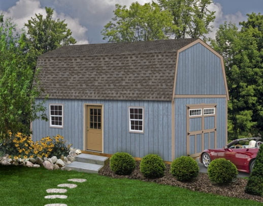 Best Barns Pinewood 14x16 Wood Storage Shed Kit