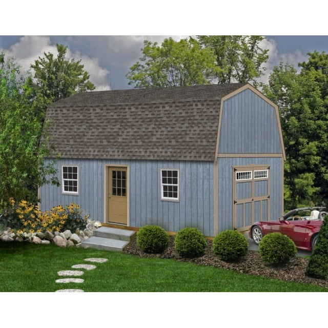 Best Barns Pinewood 14x16 Wood Storage Shed Kit