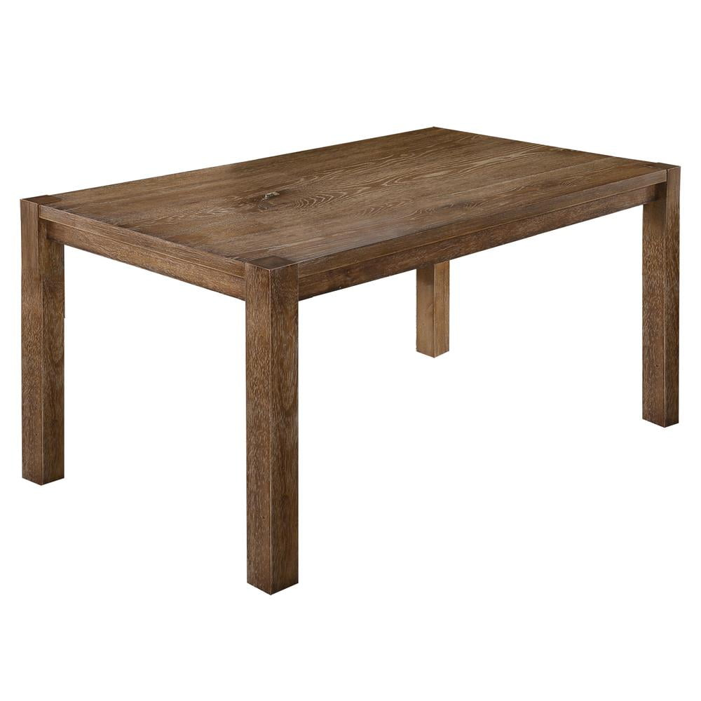 Best Master Furniture Janet 60" Rectangular Dining Table, Natural Wood