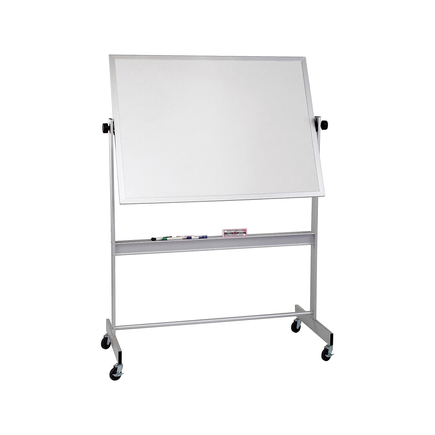 Best-Rite Deluxe Porcelain Dry-Erase Whiteboard Anodized Aluminum Frame 5' x 4' (668AF-DD)