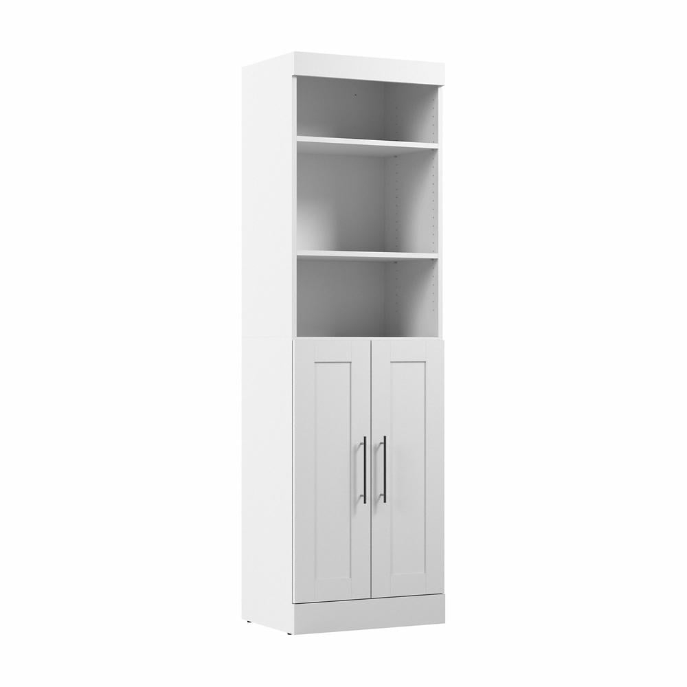 Bestar Pur 25W Closet Organizer with Doors in White