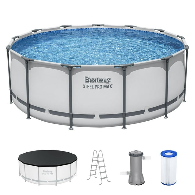 Bestway Steel Pro MAX 13' x 48" Round Above Ground Swimming Pool Set