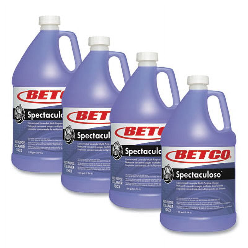 Betco Spectaculoso Multipurpose Cleaner, Lavender Scent, 1 Gal Bottle, 4/Carton