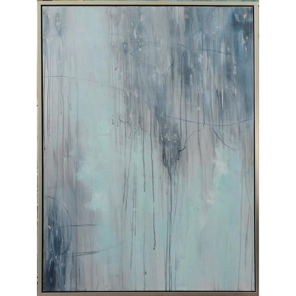 Bethel International Art Painting Blue & White Canvas