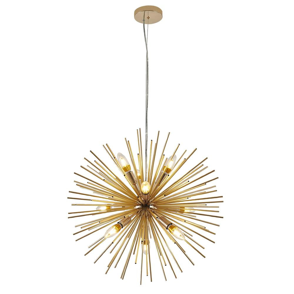 Bethel International Chandelier Antique Brass Aluminum
