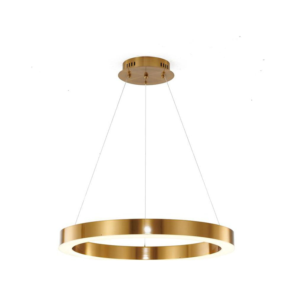Bethel International LED Chandelier Gold Metal