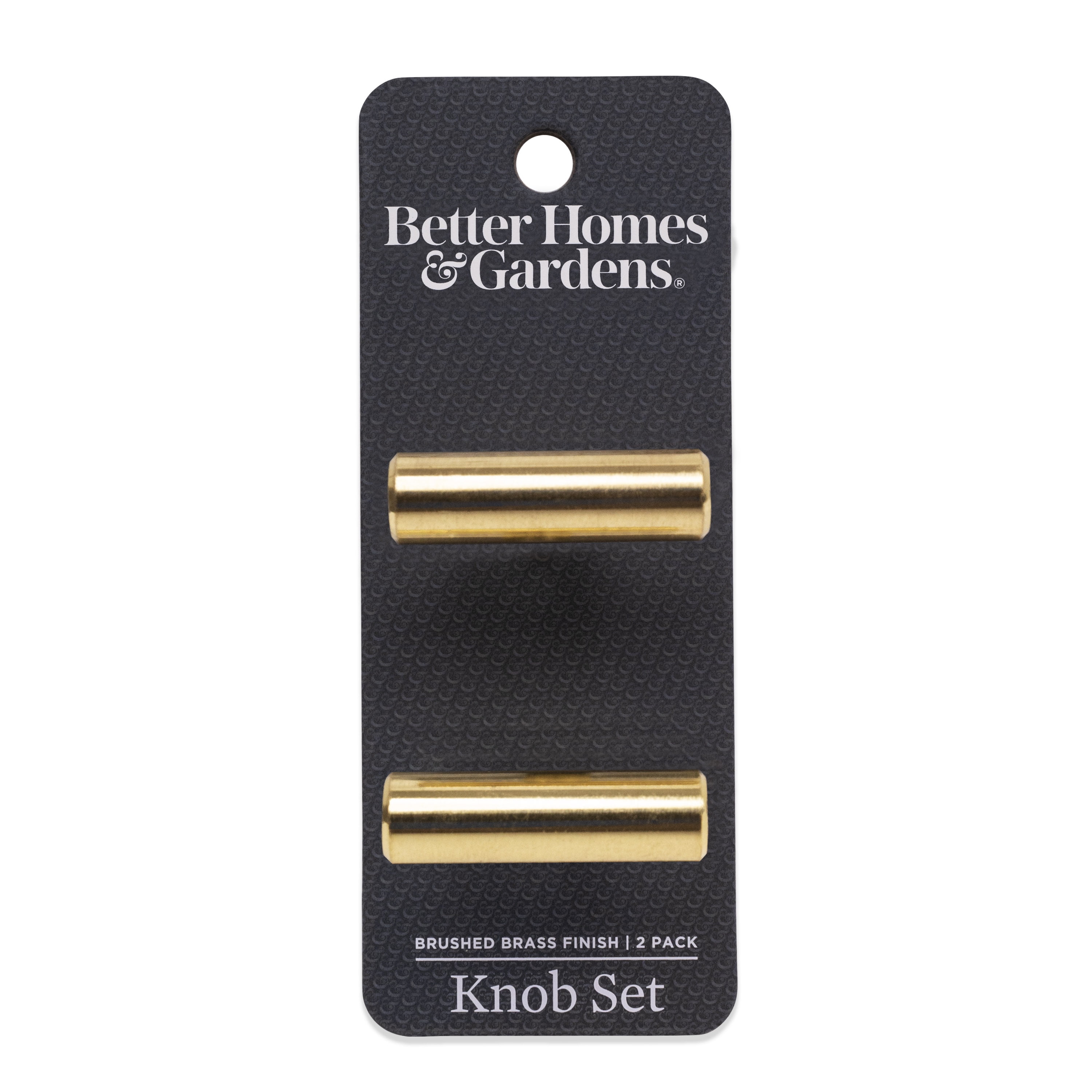Better Homes & Gardens 1-9/16" (40mm) Bar Knob, Brushed Brass, 2 Pack