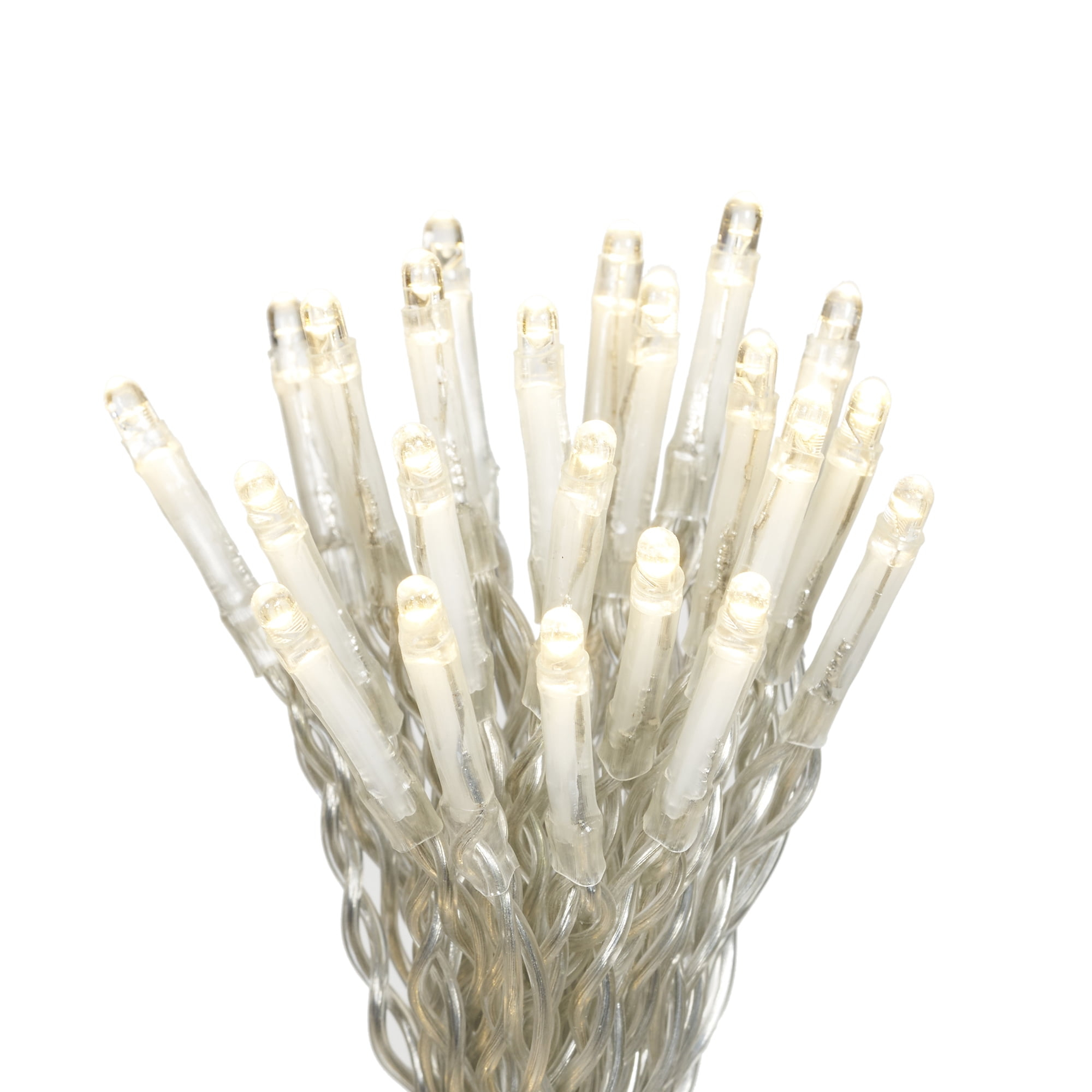 Better Homes & Gardens 15-Strand LED Warm White Curtain Outdoor String Lights, End-to-End Connectors