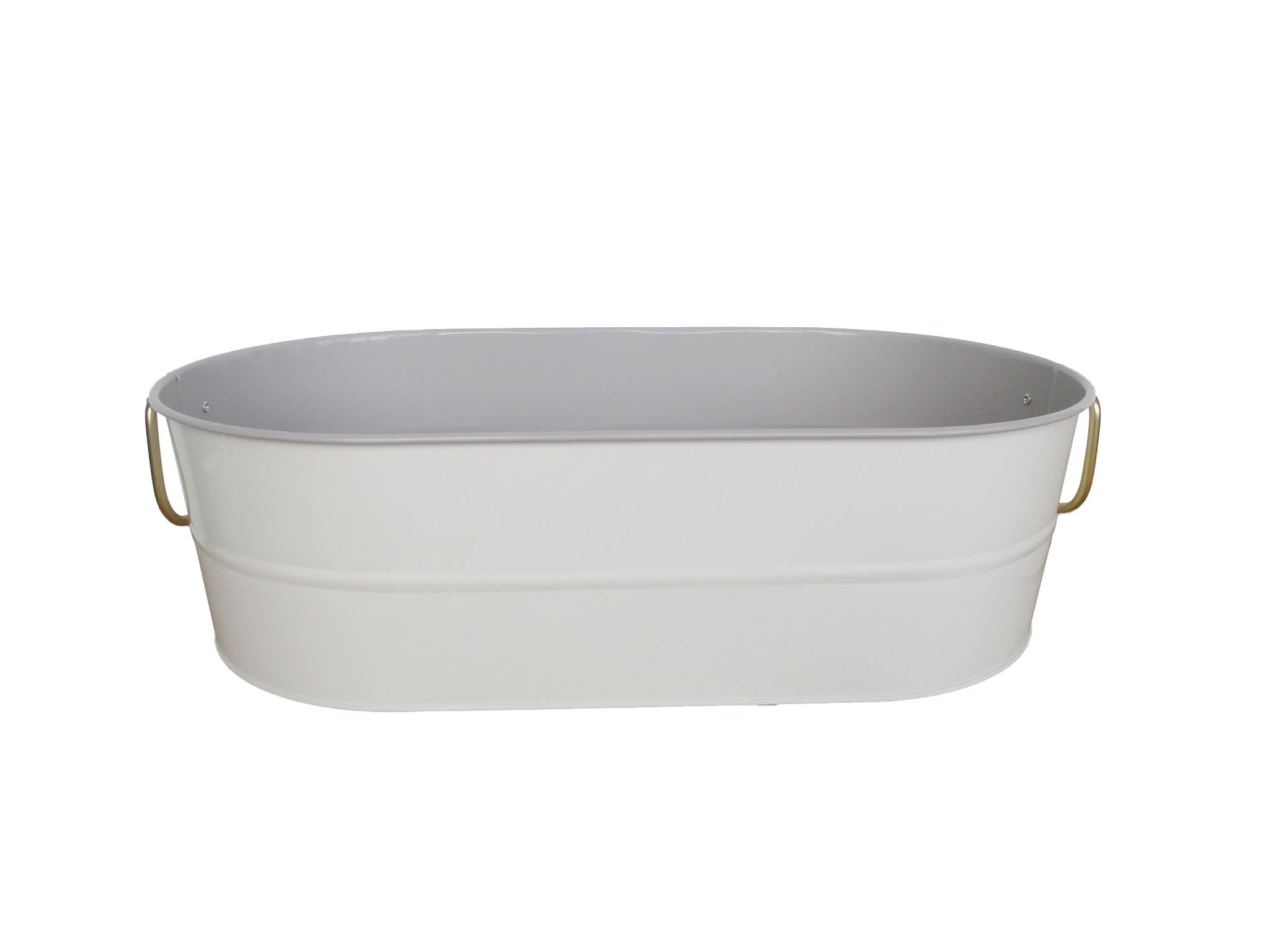 Better Homes & Gardens -  2-Tone Galvanized Oval Tub - Grey