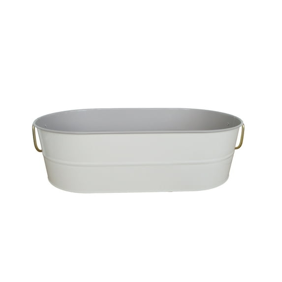 Better Homes & Gardens -  2-Tone Galvanized Oval Tub - Grey
