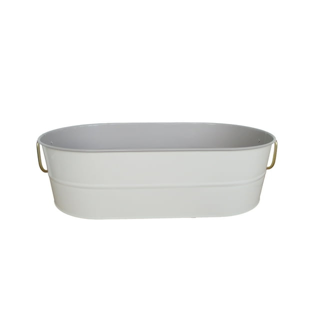Better Homes & Gardens -  2-Tone Galvanized Oval Tub - Grey