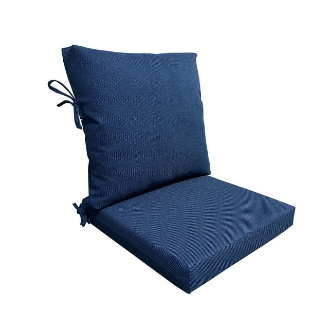 Better Homes & Gardens 20" x 20" Premium Navy Outdoor Dining Chair Cushion