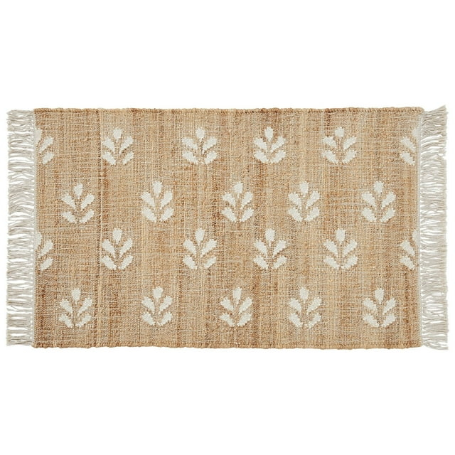Better Homes & Gardens Floral Jute 2' x 3' Accent Rug by Dave & Jenny Marrs