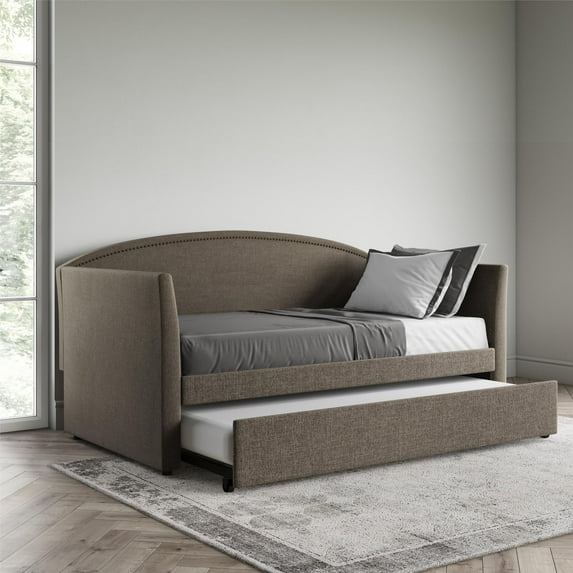 Better Homes & Gardens Grayson Daybed & Trundle, Twin Size, Gray Linen