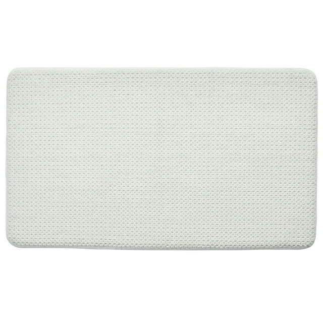 Better Homes & Gardens Signature Soft Cotton Memory Foam Bath Rug, Vanilla Dream, 20" x 34"
