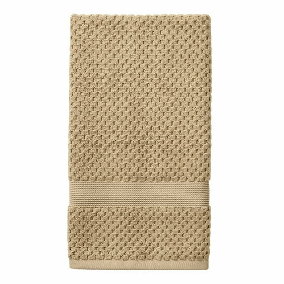 Better Homes & Gardens Signature Soft Popcorn Texture Hand Towel, Almond Biscuit