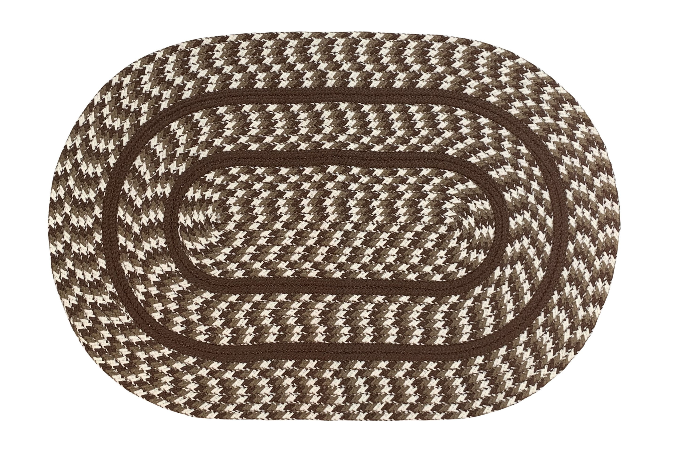 Better Trends Cottage 100% Polypropylene 24" x 40" Braided Rug - Brown & Ivory