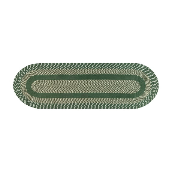 Better Trends Braided Runner Rug, 2' x 6' (24" x 72"), Reversible Indoor Hallway or Kitchen Rug, 100% Polypropylene, Newport Collection – Sage