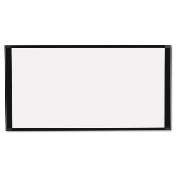 Cubicle Workstation Dry Erase Board 36 x18, Black Aluminum Frame