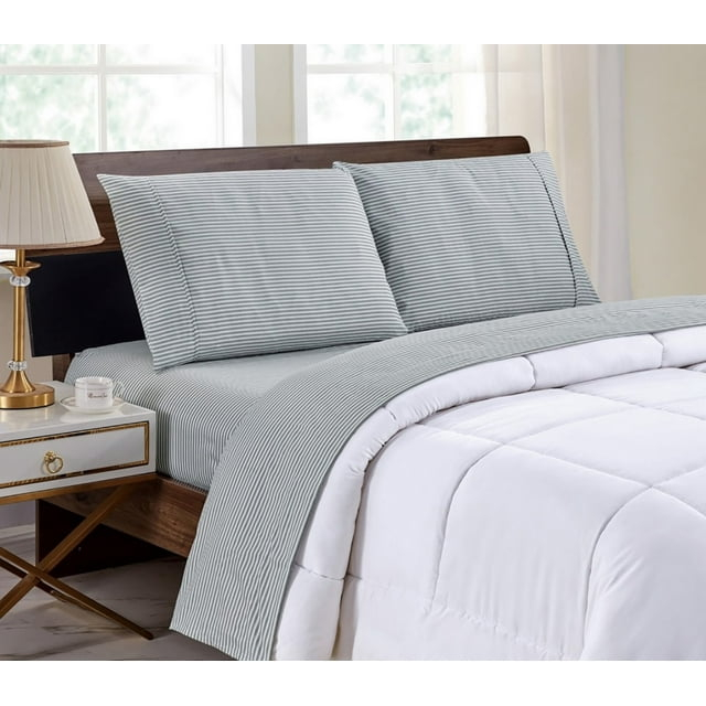 Bibb Home Egyptian Luxury 1800 Thread Count 4 pc Printed Sheet Sets