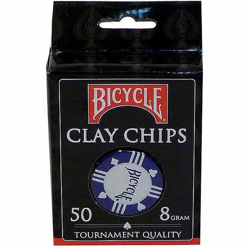 Bicycle 50 Count 8 Gram Clay Poker Chips