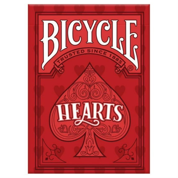 Bicycle Hearts Playing Cards, Highlighted Cards and Rules for The Trick-Taking Card Game, Poker Size Standard Index