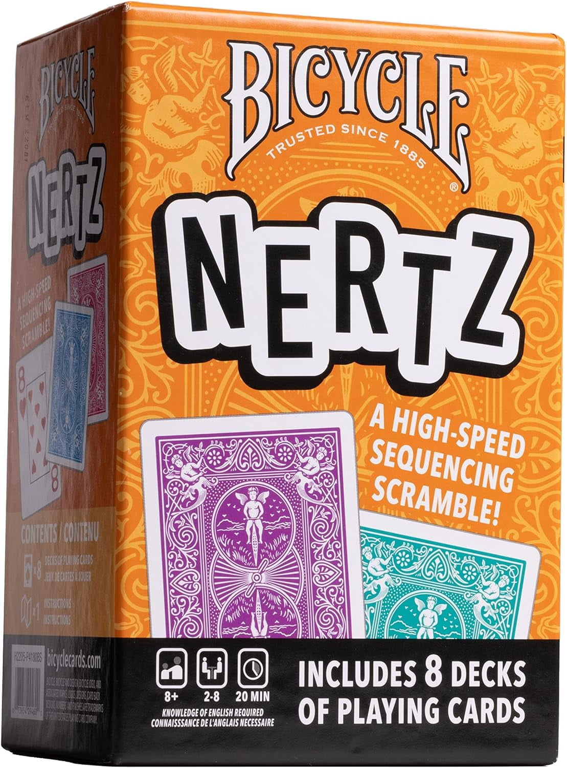 Bicycle Nertz Playing Cards Game Multiplayer Solitaire (up to 8 Players)