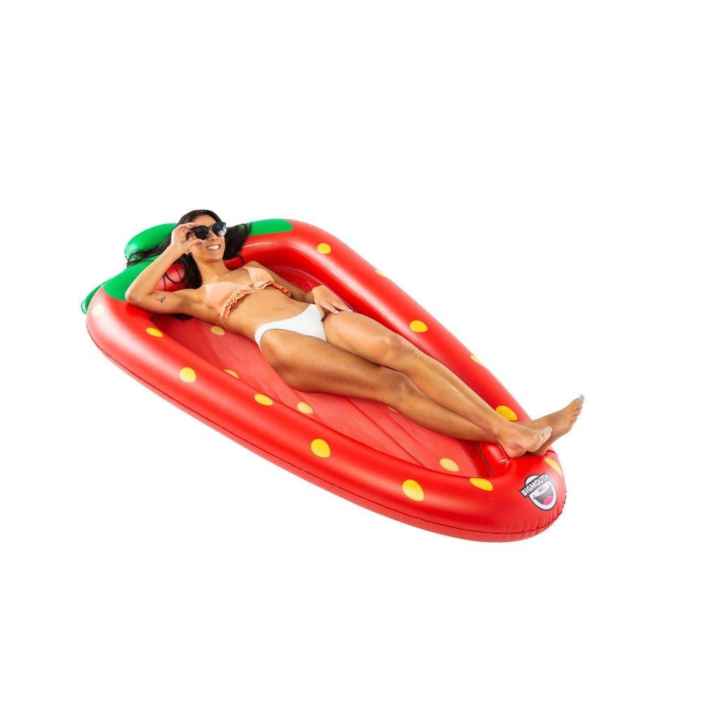 Big Mouth Strawberry Mesh Hammock Pool Float 22-BPF-3913