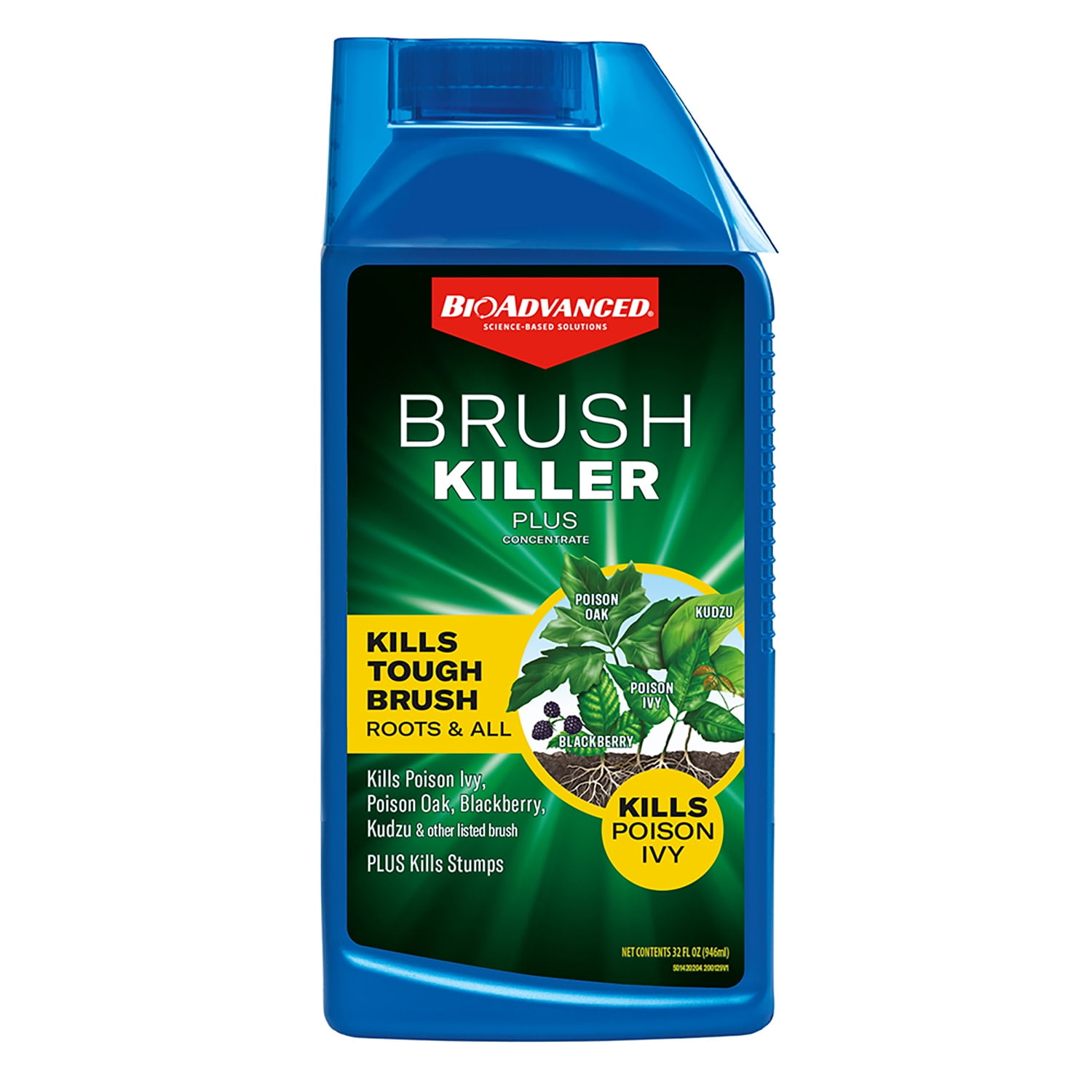 BioAdvanced Brush Killer Plus, Concentrate, 32 oz, 4,000 Sq Ft