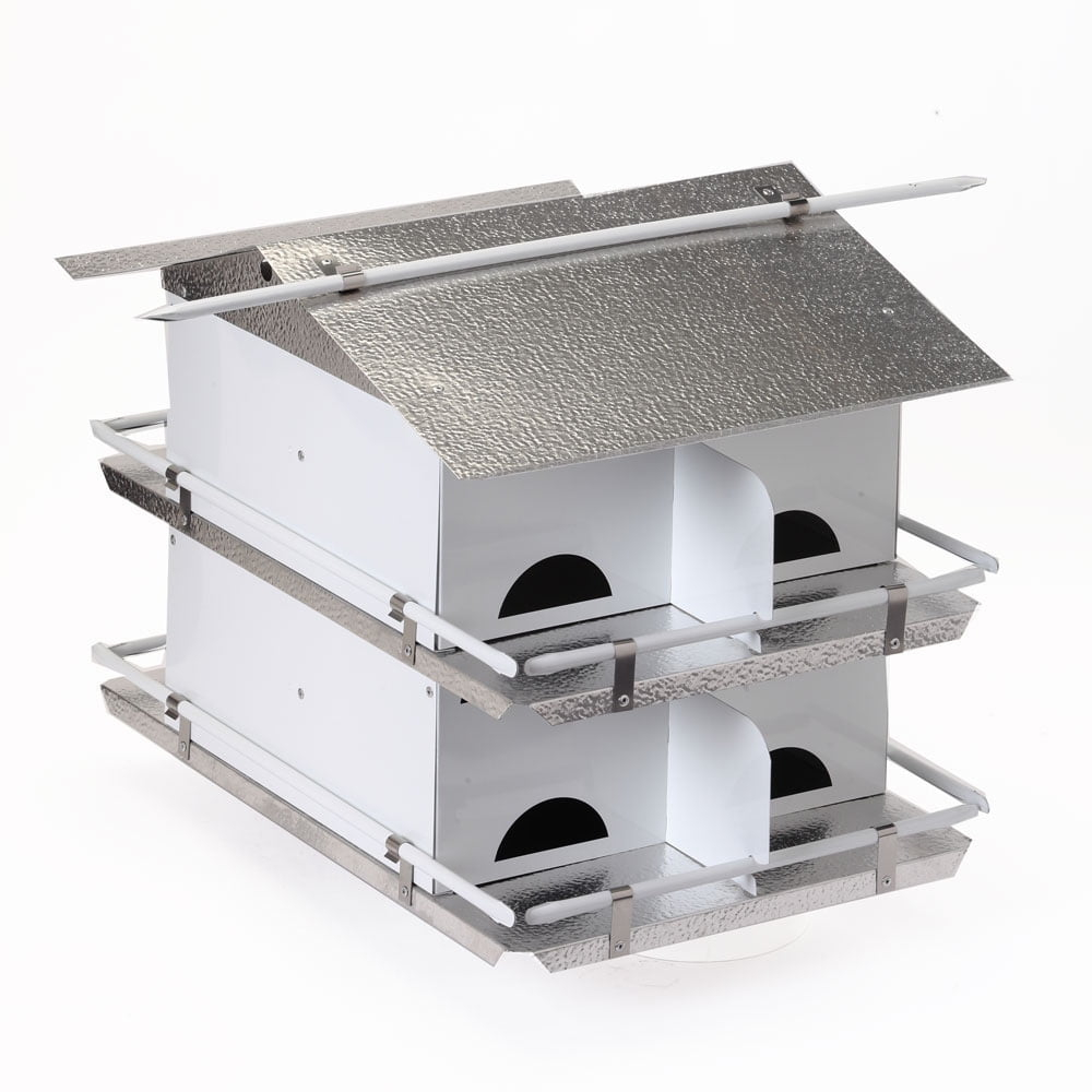 Birds Choice Purple Martin House with Starling Resistant Entrance Holes 2 Floor 8 Room Assembled