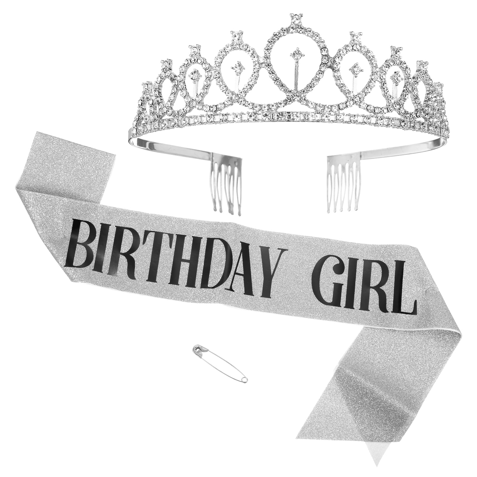Hilingoto Clearance! Birthday Girl Crown with Birthday Sash Birthday Girl Headband Birthday Crowns for Women for Women Happy Birthday Decorations Birthday Party Supplies Girl Party Balloon
