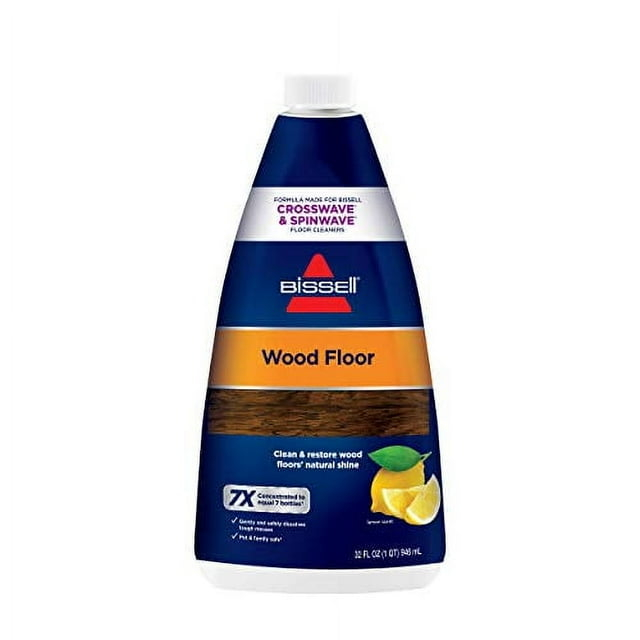 BISSELL Indoor Wood Floor Formula CrossWave& SpinWave, Lemon