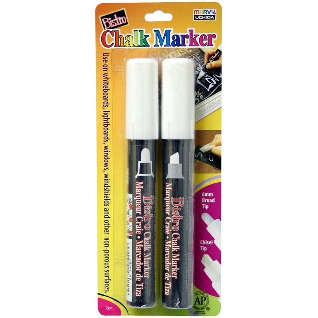 Bistro Chalk Marker Two Pack White