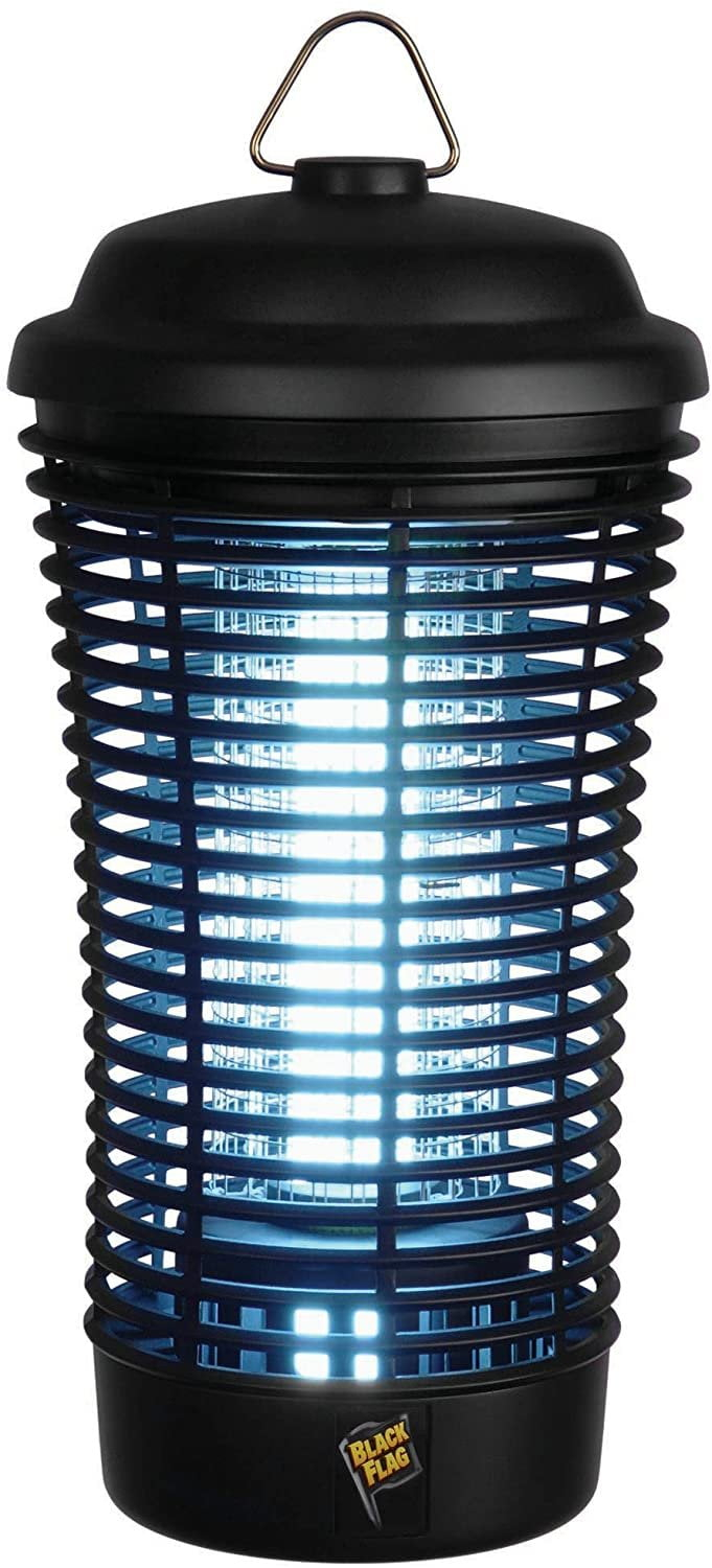 Black Flag 5500 Volt Deluxe 40 Watt Electronic Insect Killer,  Bug Zapper, 1.5 Acre Coverage, Black