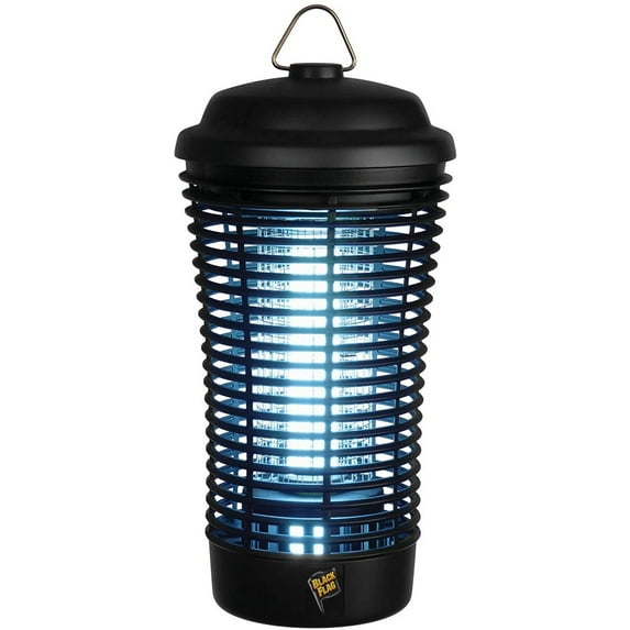 Black Flag 5500 Volt Deluxe 40 Watt Electronic Insect Killer,  Bug Zapper, 1.5 Acre Coverage, Black