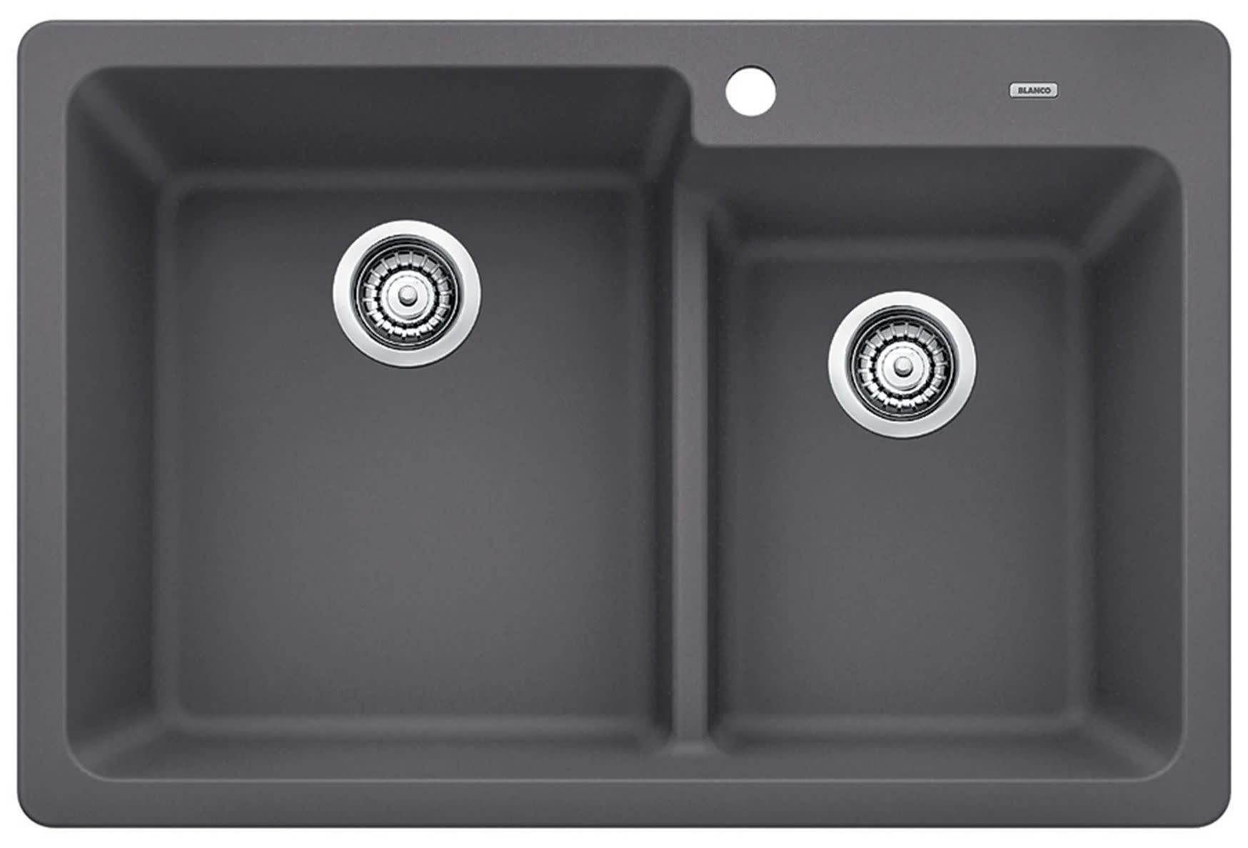 Blanco 442092 Grandis 33" Drop-In Or Undermount Double Basin Silgranit Kitchen Sink -