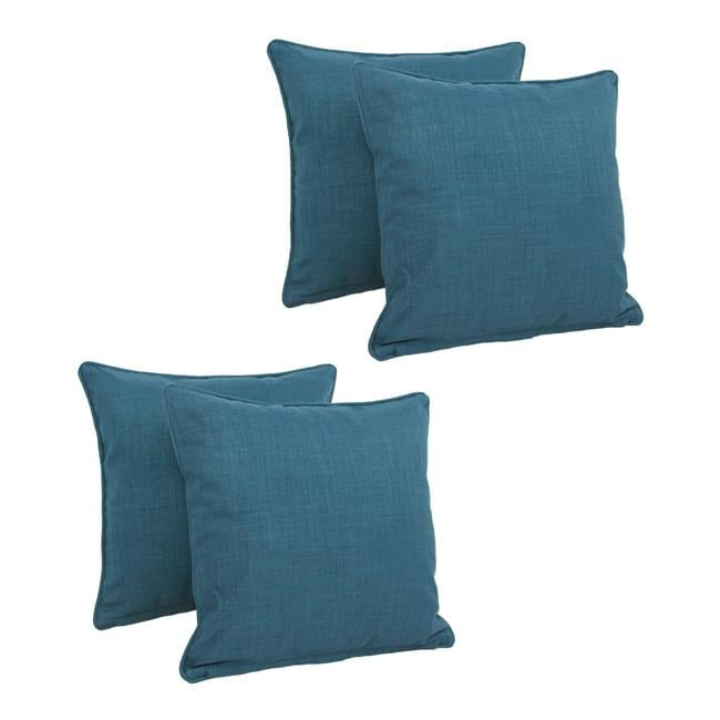 Blazing Needles Indoor/Outdoor Reversible Throw Pillow (Set of 4)