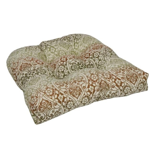 Blazing Needles, 19-inch U-Shaped Premium Outdoor Tufted Dining Chair Cushion